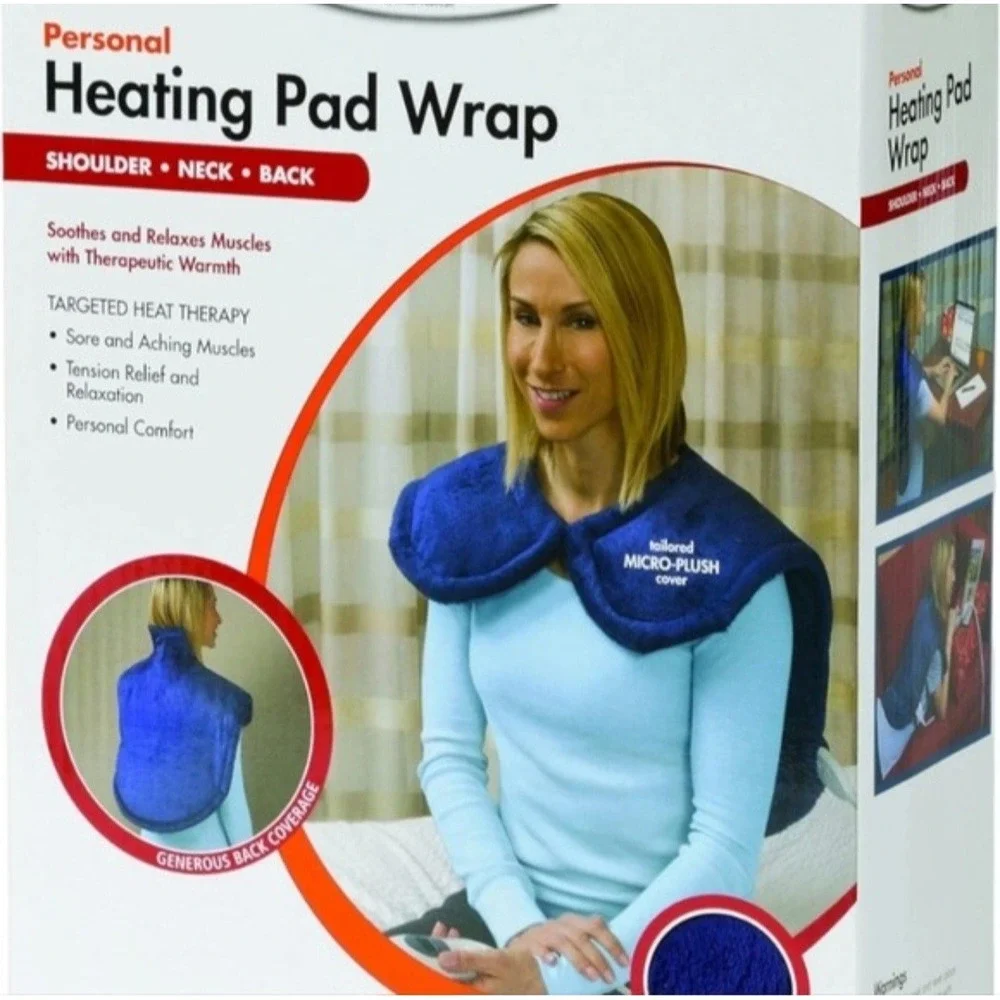 Theracare Personal Heating Pad Wrap Shoulders, Neck & Back 3 Heat Levels